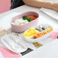 Nordic Style Wooden Sushi Lunch Box Sealed Leak-Proof Lunch Box With Cutlery
