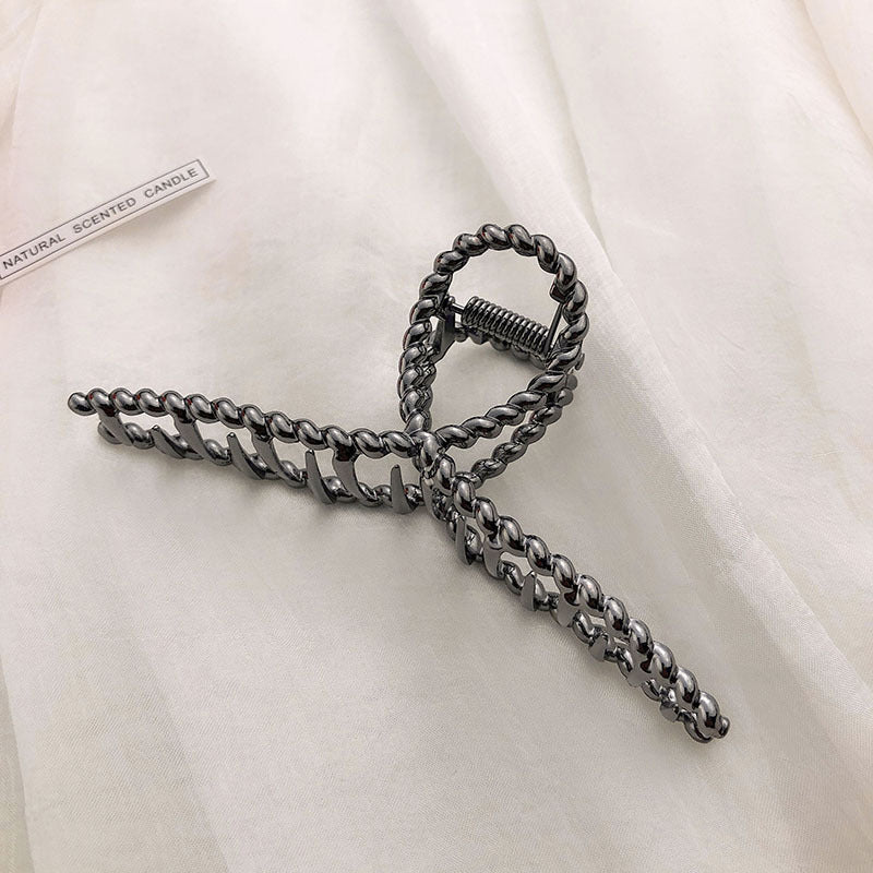 Fashion Alloy Metal Hair Claw Clip Grab Clip Hairpin All-match Hair Accessories
