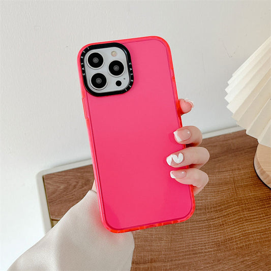 Alphabet Candy Solid Color Anti-fall Plastic Phone Case