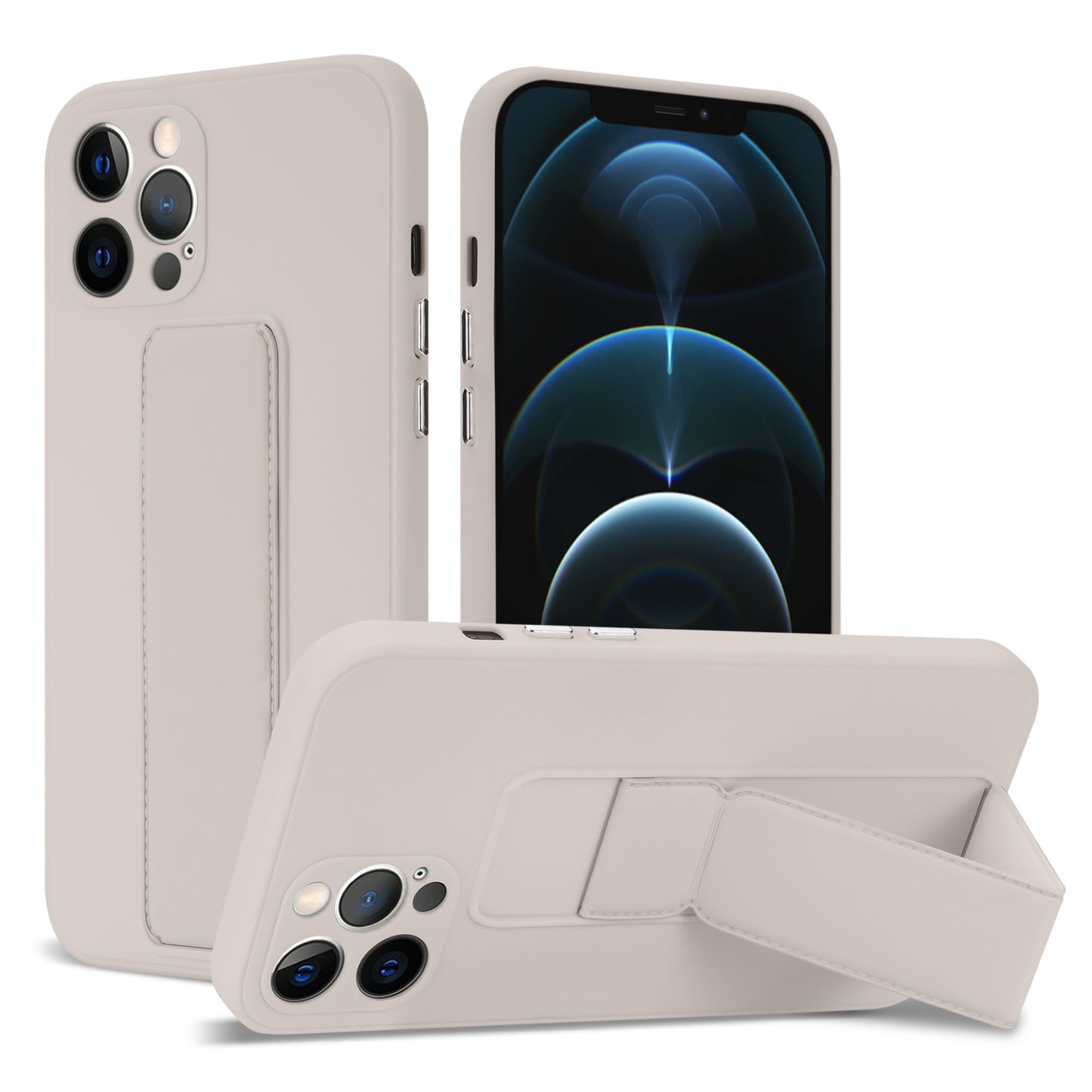 Silicone Multifunctional Folding Magnetic Bracket Phone Case