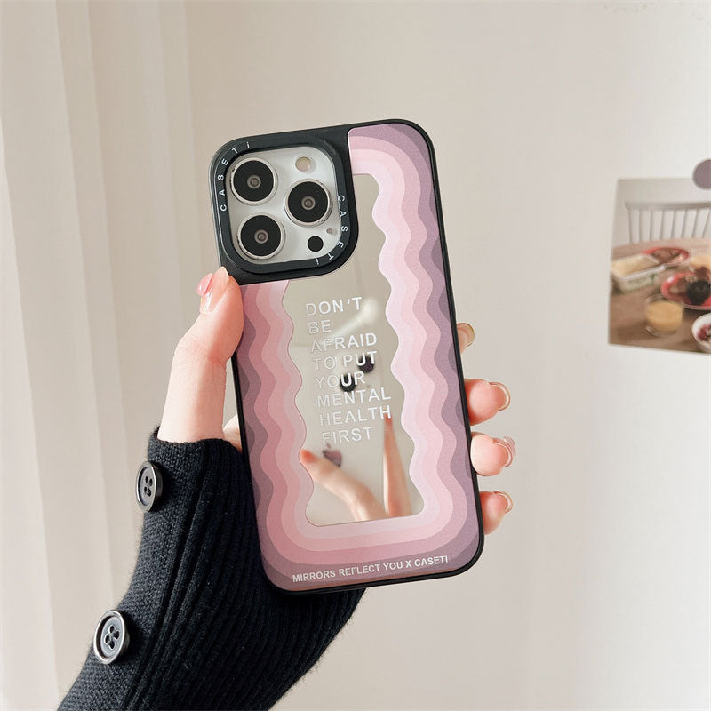 Inspirational Letter Mirror Phone Case