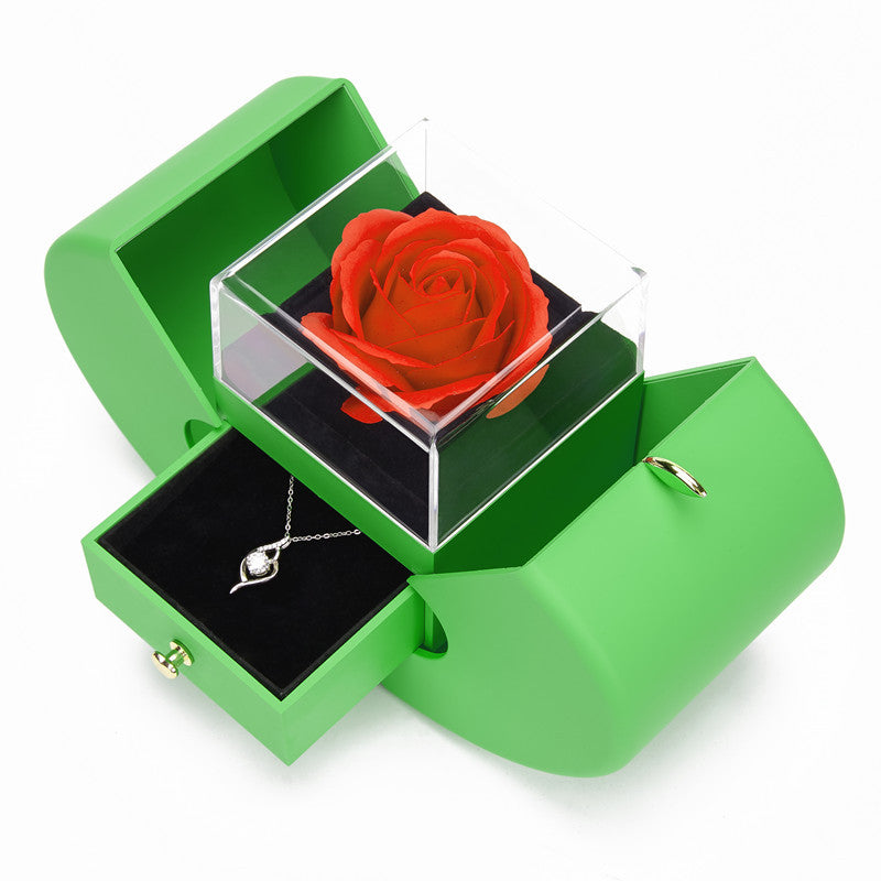 Packaging And Storage Box Of Rose Ring Necklace
